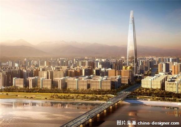 在建的韩国首尔第一高楼——乐天超级塔        