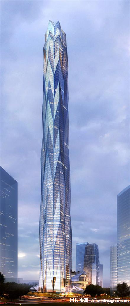 国内西南部最高建筑 成都晶状摩天大楼动工(组图)